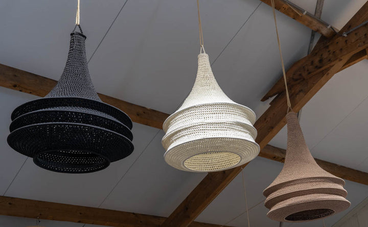 Macramé Kooilamp – Maat M in Ibiza Bohemian Stijl